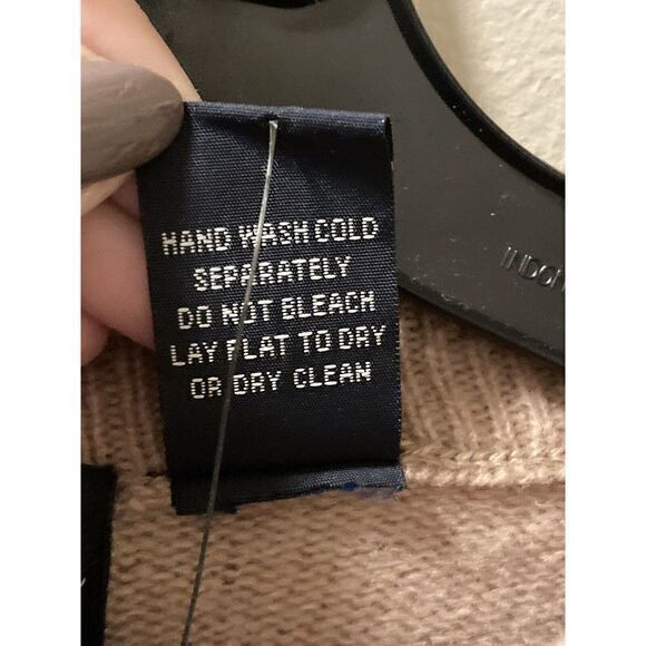 Oliver & Burke Sweater Size XXL Long Sleeve Crewneck NWT Lambswool‎ Beige - Picture 8 of 10